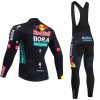 Set Fietsshirt Lange Mouw + Lange Koersbroek 2024 BORA-Hansgrohe Bull Zwart Rood